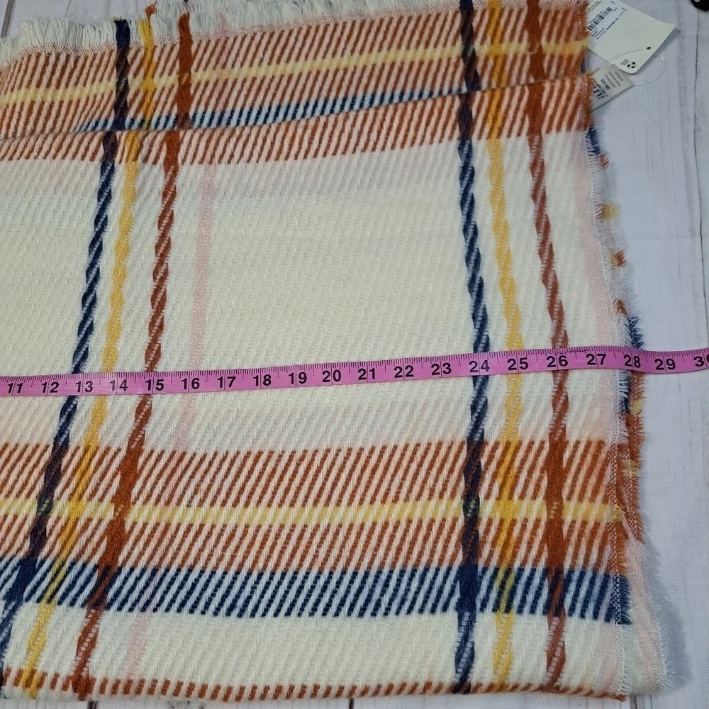 A.n.a Multi Color Plaid Scarf